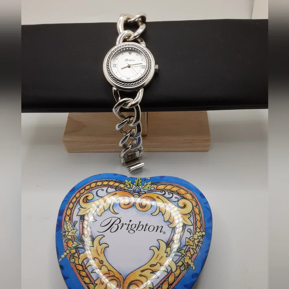 Brighton Modena Silver-plated Watch New Battery - Excellent Used Condition